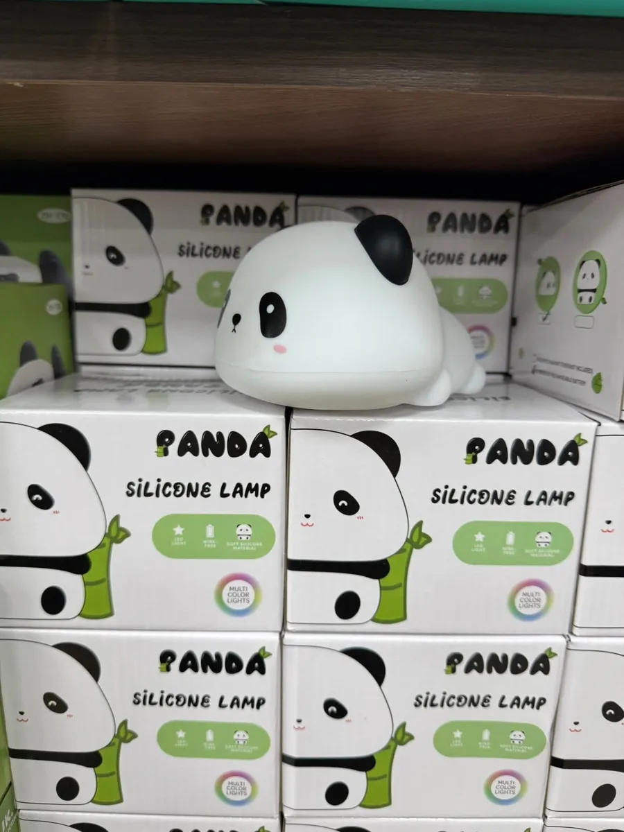 Lampa silikonowa Panda LED wielokolorowa