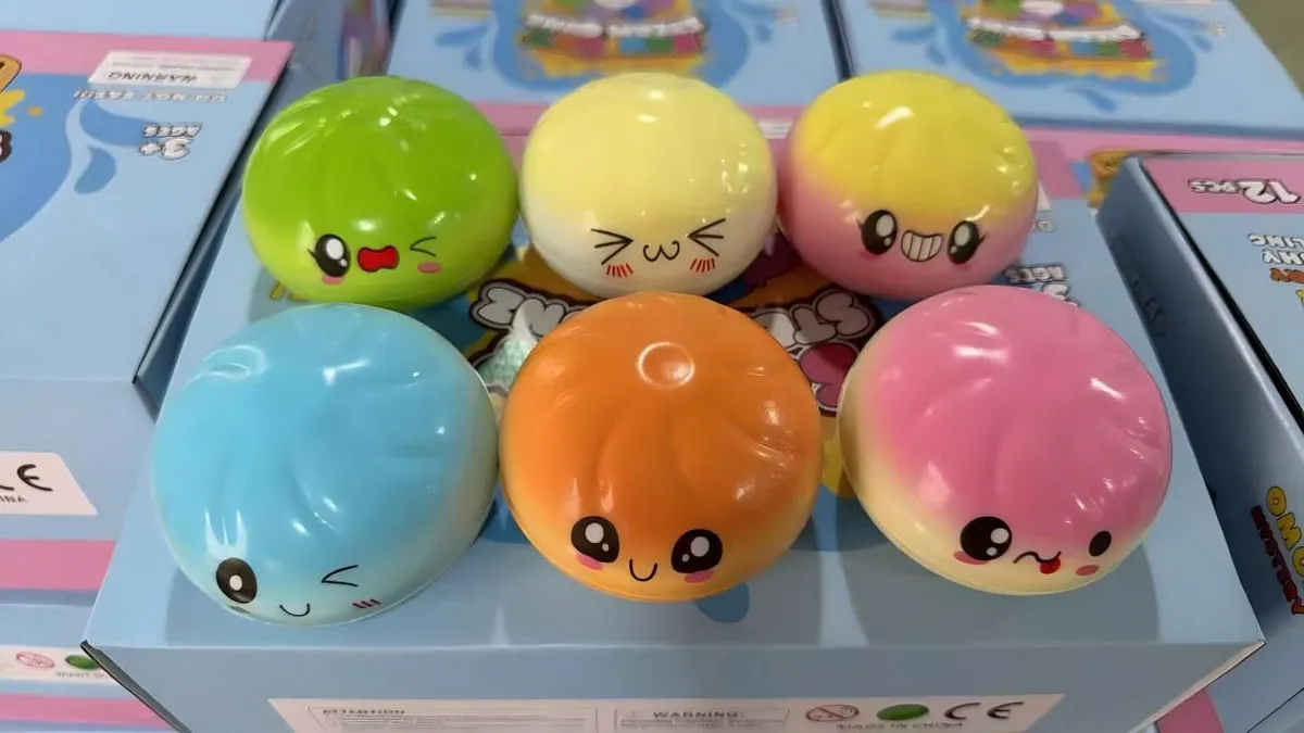 Gniotki Squeeze Toys Antystresowe Wielokolorowe Kulki