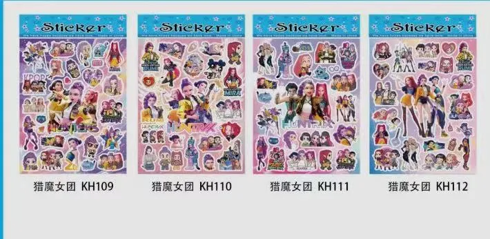 Naklejki Sticker z postaciami K-Pop KH109-KH112