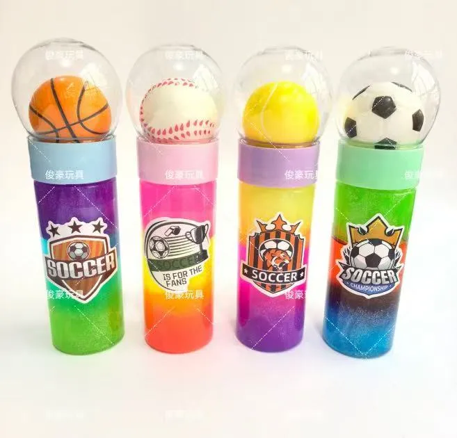 Slime sportowy w słoiku z piłkami 4 kolory
