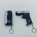 Pistolet Elektryczny Zapalniczka Czarny Srebrny z Kluczem