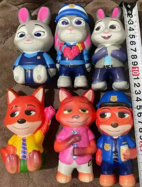 Gniotki Antystresowe Zootopia Judy Nick Króliczek Lis Policjant