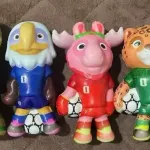 Gniotki Antystresowe Zwierzęta Piłkarskie Zestaw 4 szt