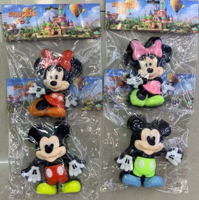 Gniotki Antystresowe Mickey i Minnie Mouse 4 szt
