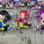 Zestaw figurek anime laleczek z kuleczkami 3 szt