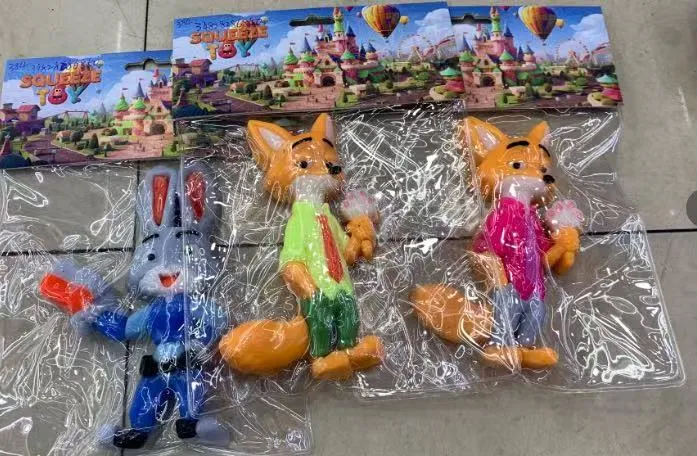 Zestaw Squeeze Toy Figury Zootopia Lis Króliczek 3 szt