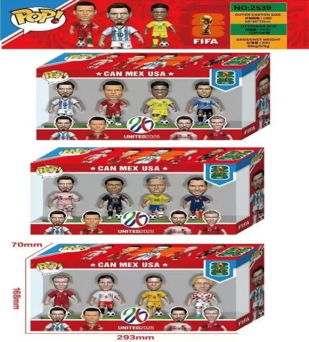 Funko Pop! FIFA United 2026 Can Mex USA Zestaw Figurek 70mm