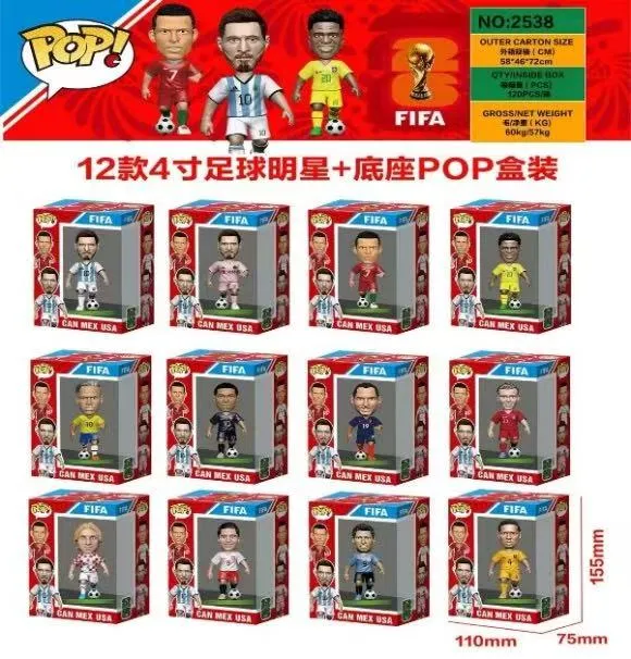 Funko POP! FIFA World Cup Piłki Nożne z Reprezentacjami
