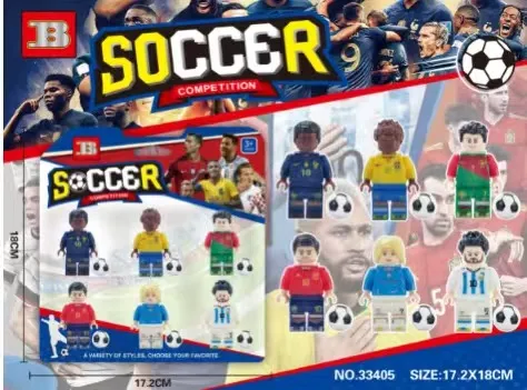 Zestaw figurek piłkarskich Soccer Competition 17x18cm
