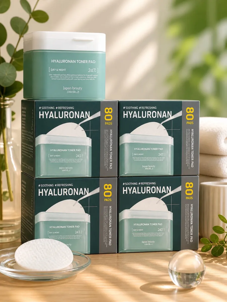 Płatki Tonizujące Hyaluronan 80szt Day & Night