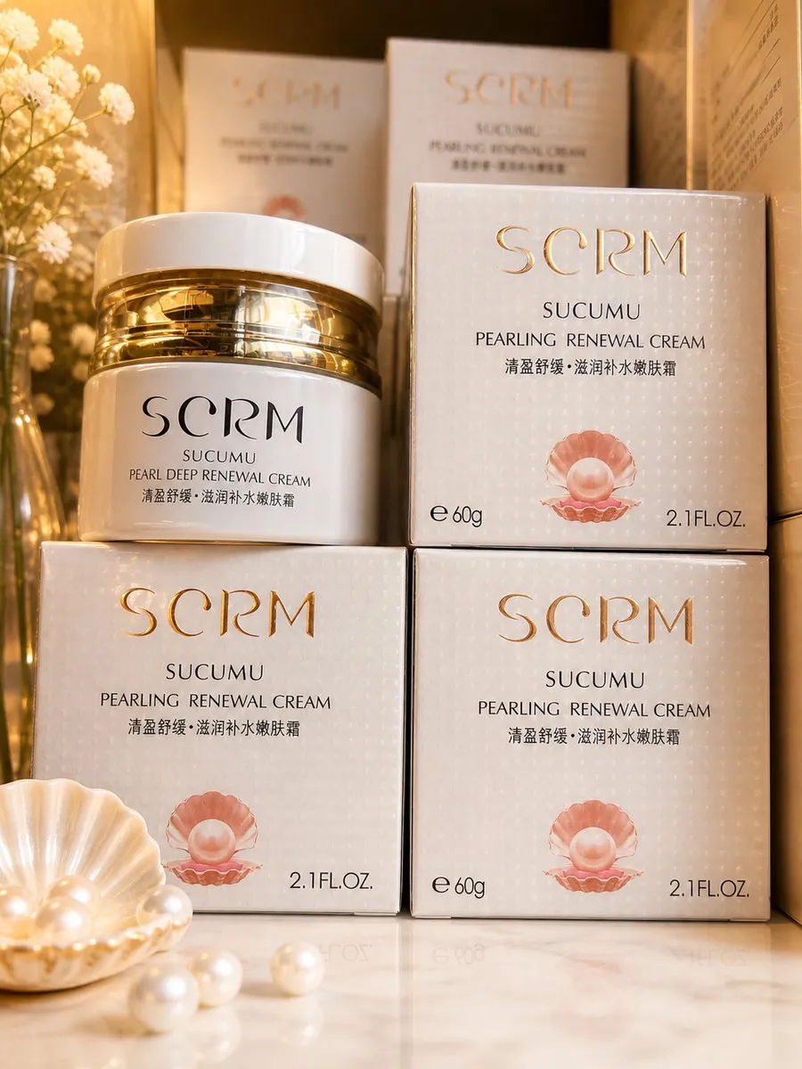 SCRM SUCUMU Pearling Renewal Cream 60g z ekstraktem z pereł