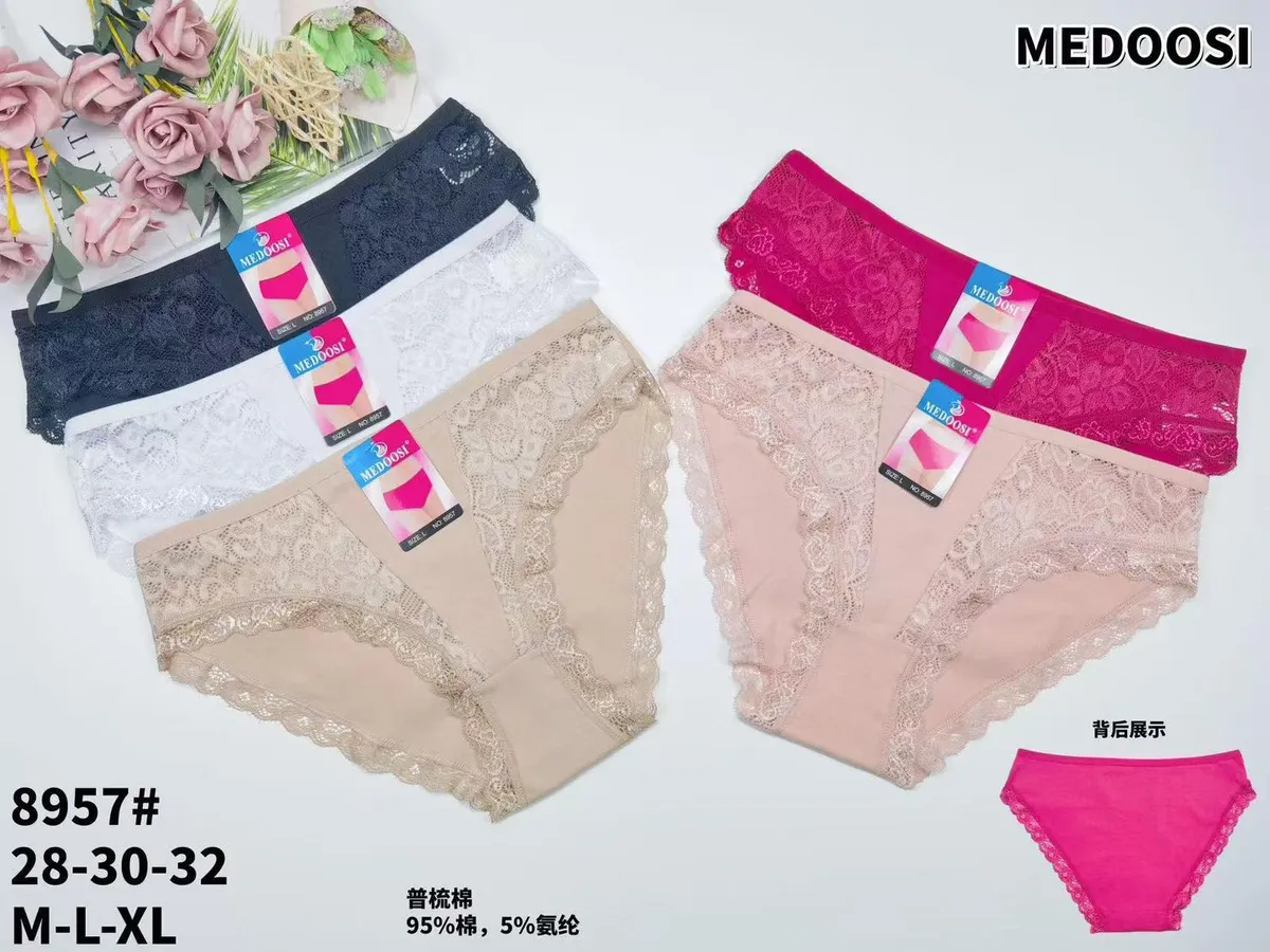 Medoos Majtki Damskie Koronkowe M-L-XL 5 Kolorów