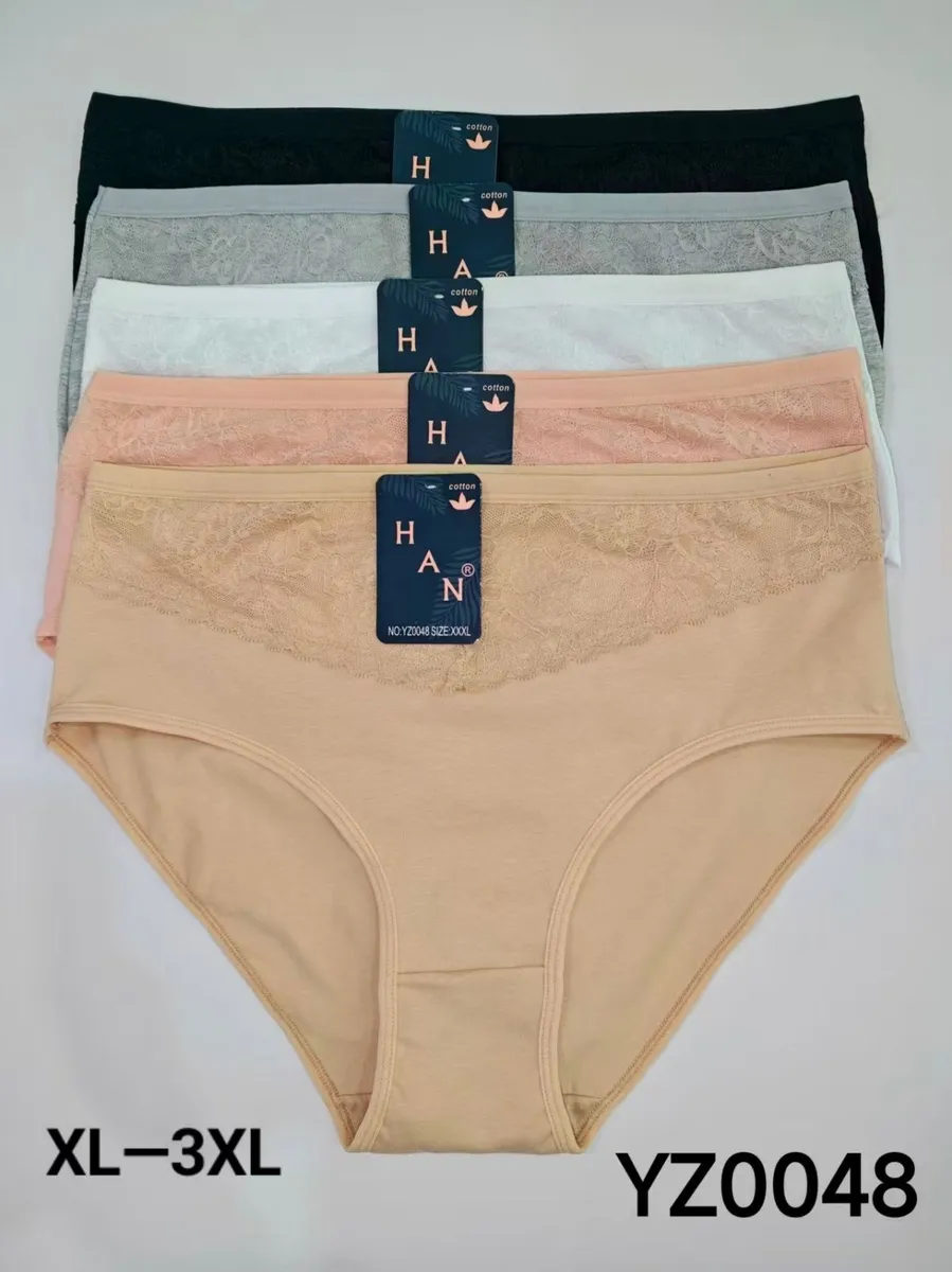 Bielizna damska HA.N majtki bawełniane XL-3XL koronka