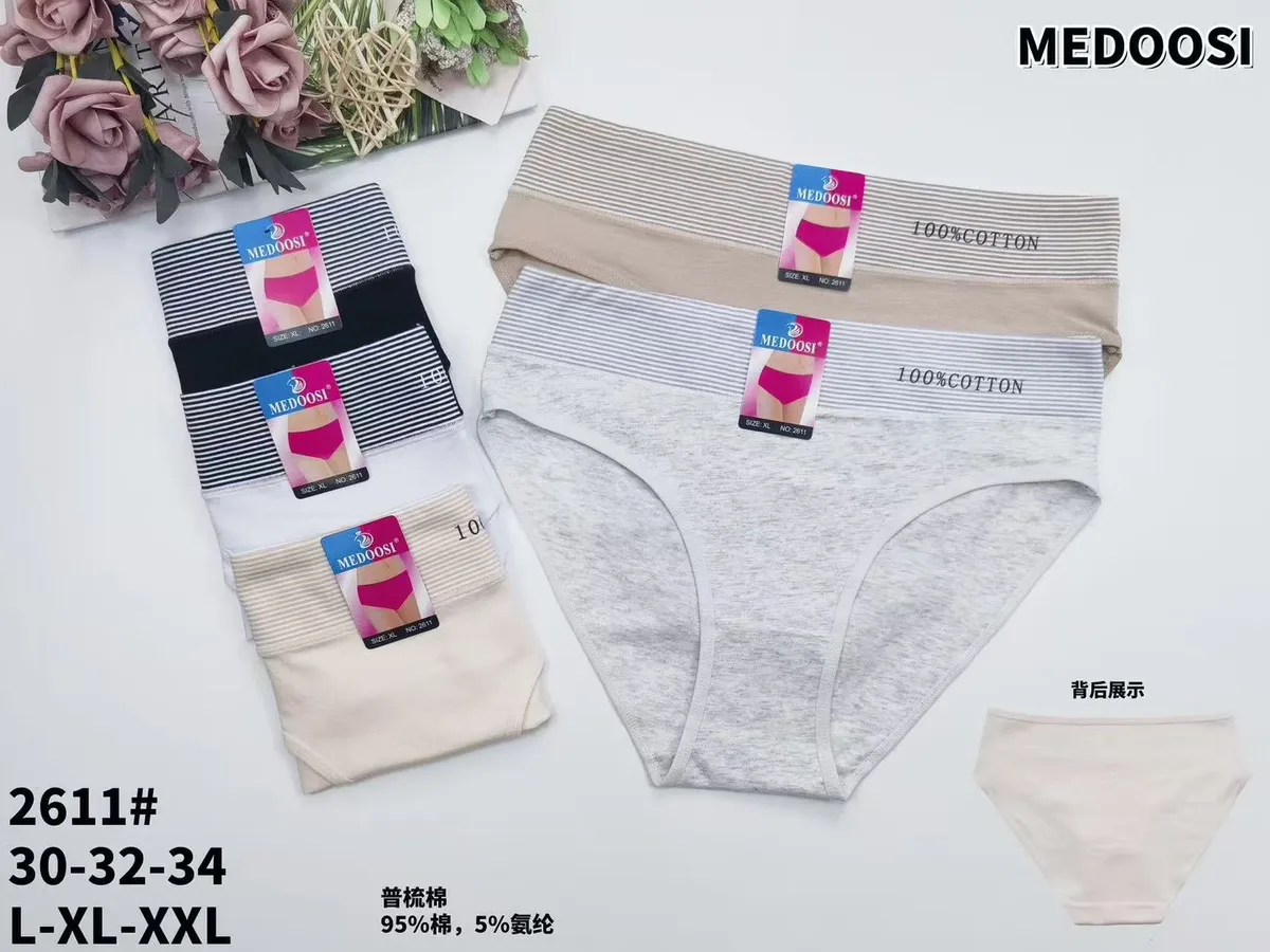 Medoosi Majtki Bawełniane Damskie L-XL-XXL 100% Cotton