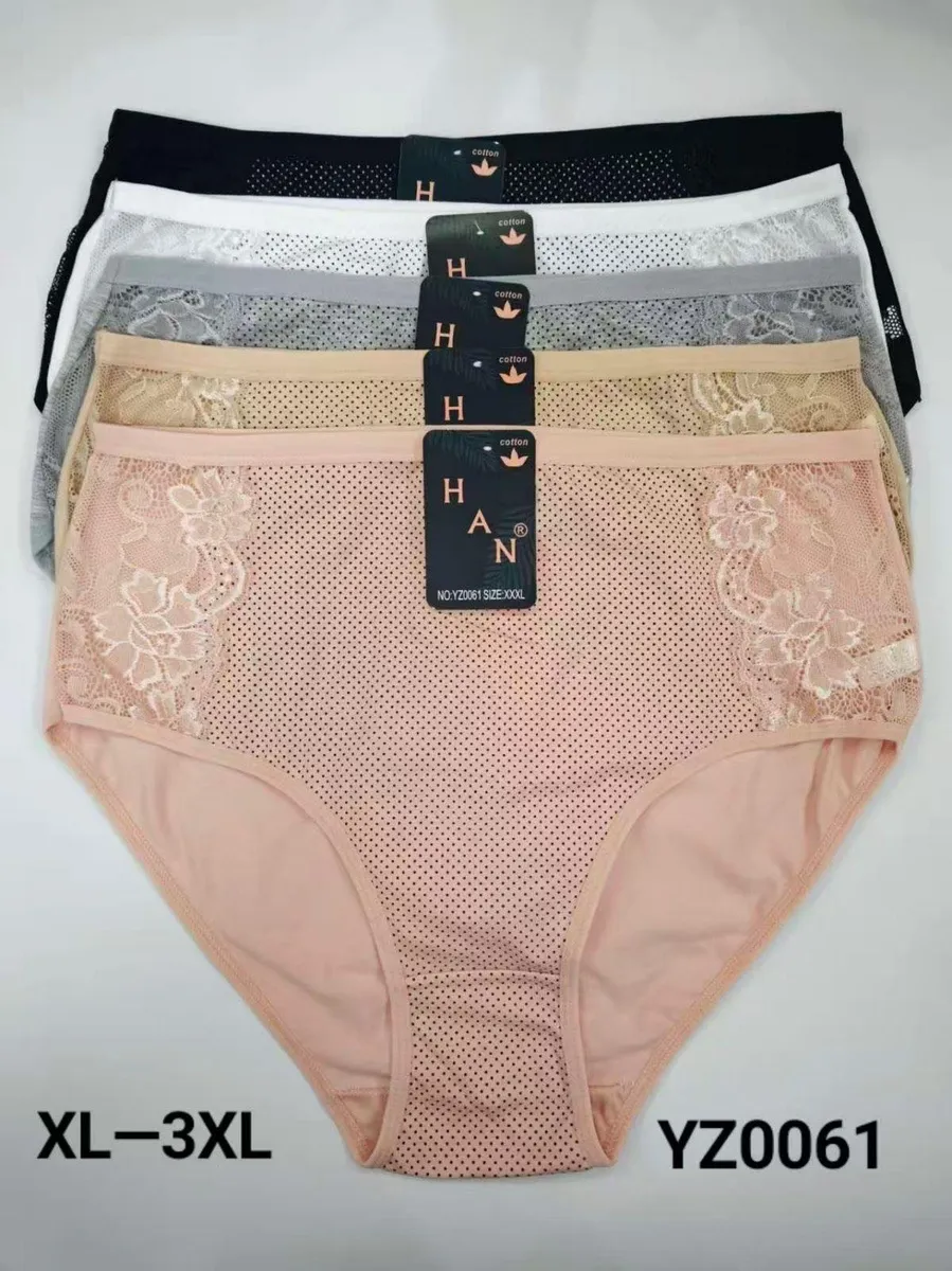 Bielizna damska majtki HA XL-3XL cotton mesh