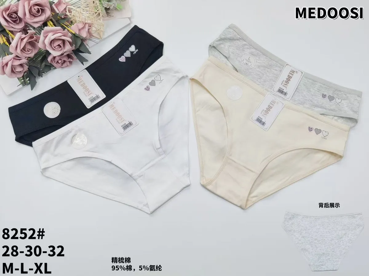 Medooss Majtki damskie bawełniane serca M-L-XL