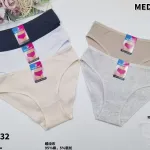 Medoosi Majtki Damskie Bawełniane M-L-XL Szare Czarne Beżowe