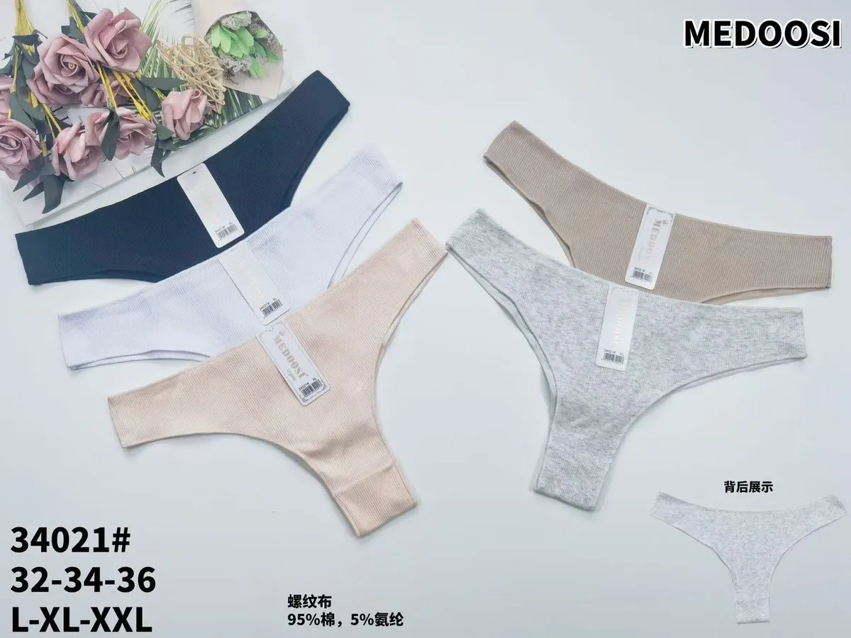 Medooos Majtki Damskie Bezszwowe 95% Poliester L-XXL