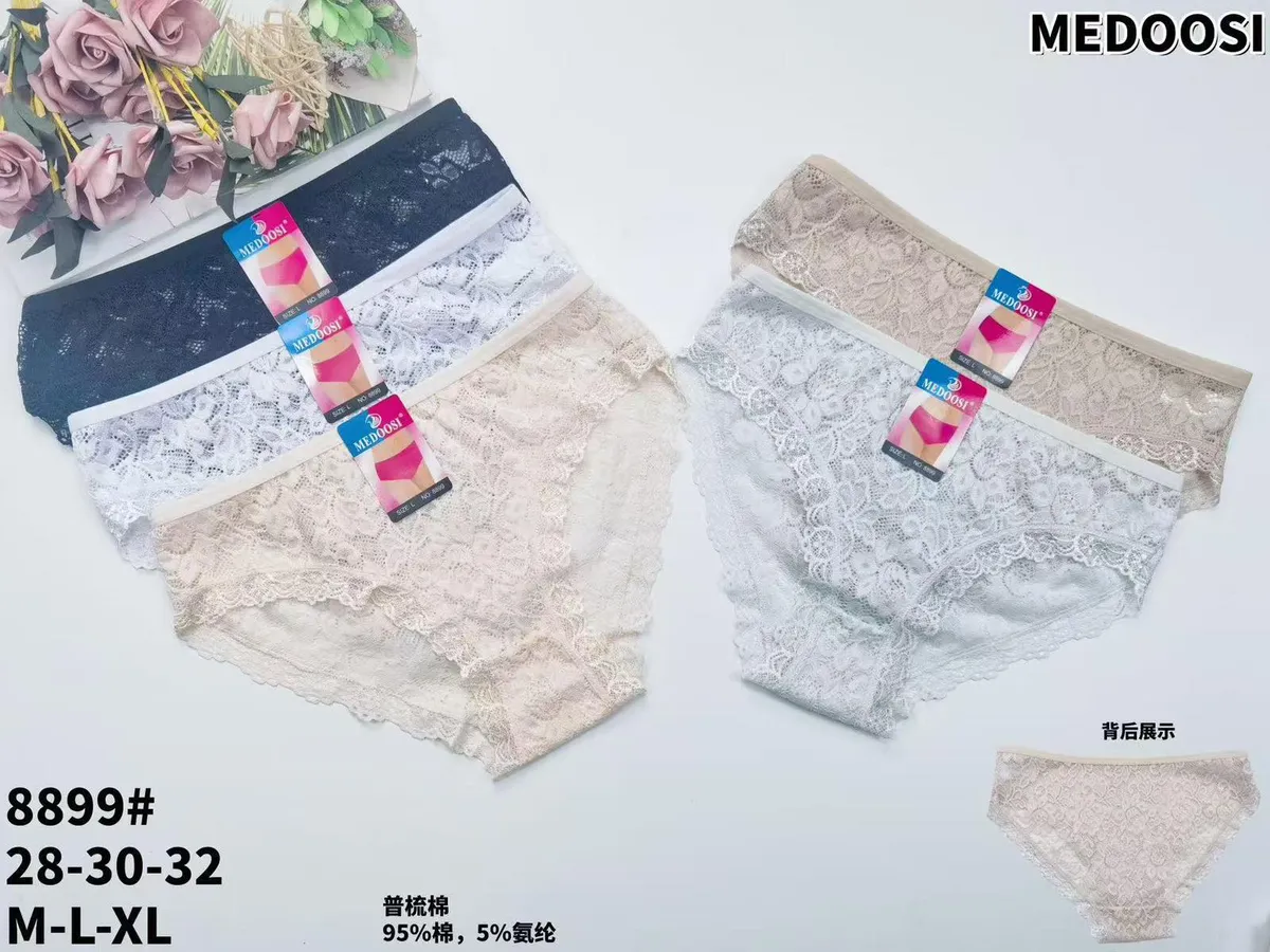 Medoo Majtki Damskie Koronkowe M-L-XL 95% Poliester