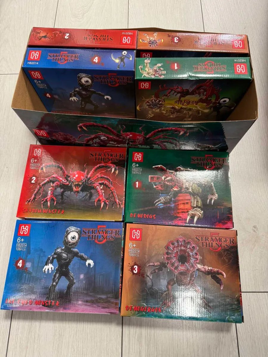 Klocki konstrukcyjne Stranger Things HB zestaw monsterów