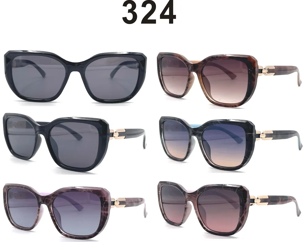 Damskie okulary przeciwsłoneczne model 324 wielokolorowe