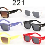 Okulary przeciwsłoneczne kwadratowe z nypelkami model 221