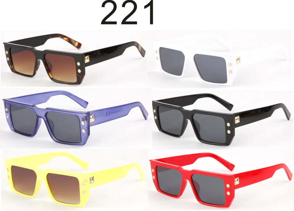 Okulary przeciwsłoneczne kwadratowe z nypelkami model 221