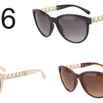Okulary damskie cat-eye 216 z łańcuszkiem w 3 kolorach