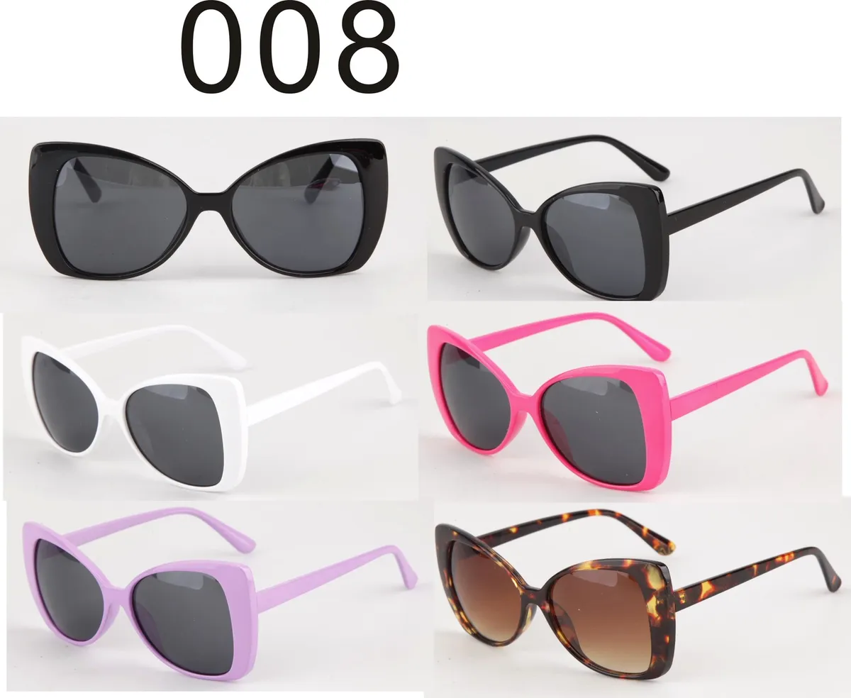 Damskie okulary przeciwsłoneczne cat eye wielokolorowe