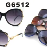 Okulary przeciwsłoneczne G6512 cat eye czarny złoty