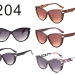 Okulary damskie cat eye model 204 wielokolorowe