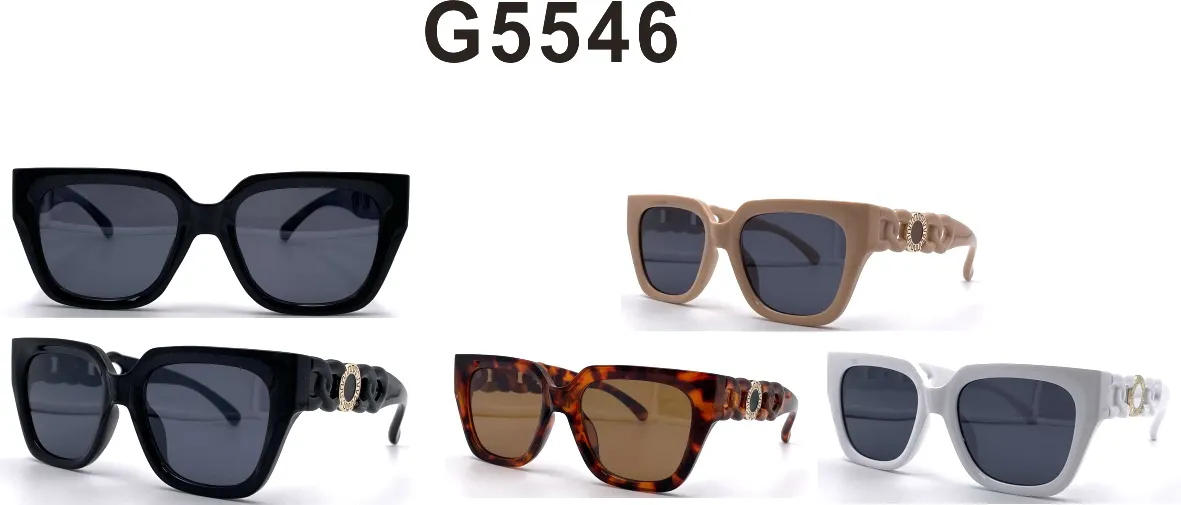 Okulary damskie G5546 czarny beżowy żółwie multi kolor