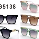 Okulary przeciwsłoneczne G5138 z łańcuchem metalowym