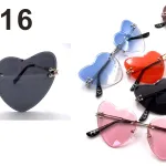 Okulary damskie G5216 serce wielokolorowe