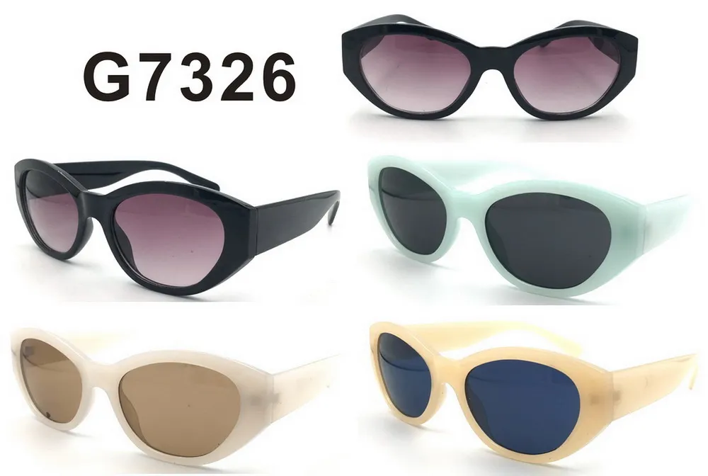 Okulary przeciwsłoneczne G7326 cat-eye wielokolorowe