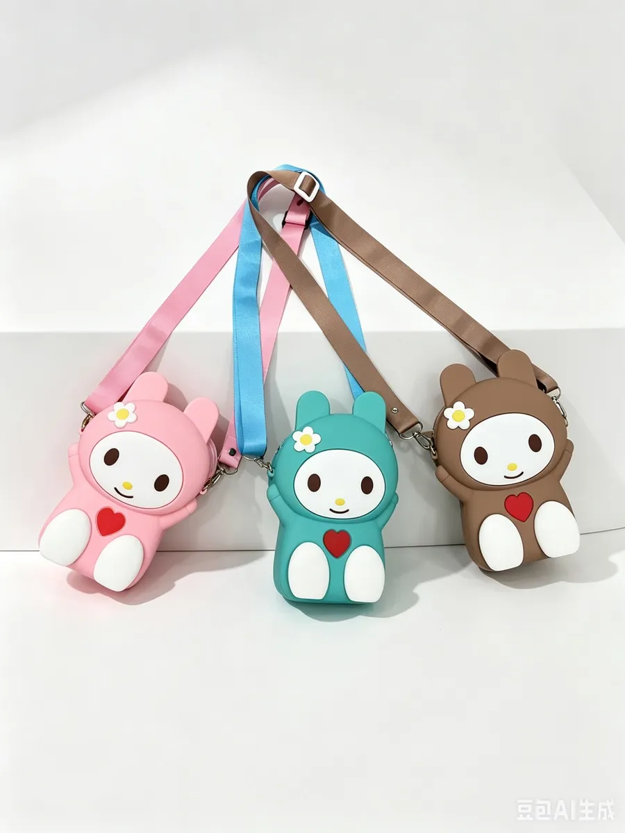 Torba listonoszka My Melody PVC różowa miętowa brązowa