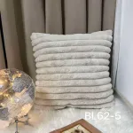 Poszewka dekoracyjna 40x40cm szara prążkowana homefore99