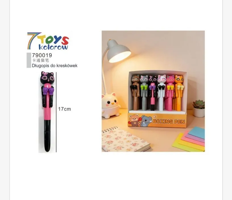 7Toys Kolorowy Długopis do Kreskówek 17cm Zestaw