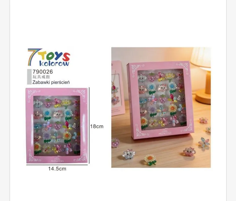 Zabawki Pierścienie 7Toys Kolorow Princess 18x14.5cm