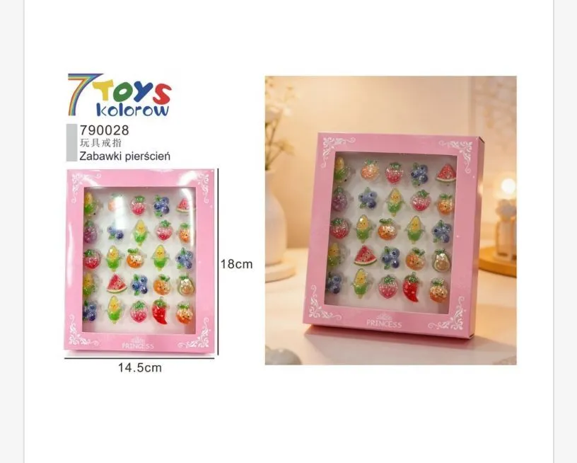 Zabawki Kolorow 790028 Zestaw Piersći Owocowe Princess 18x14.5cm