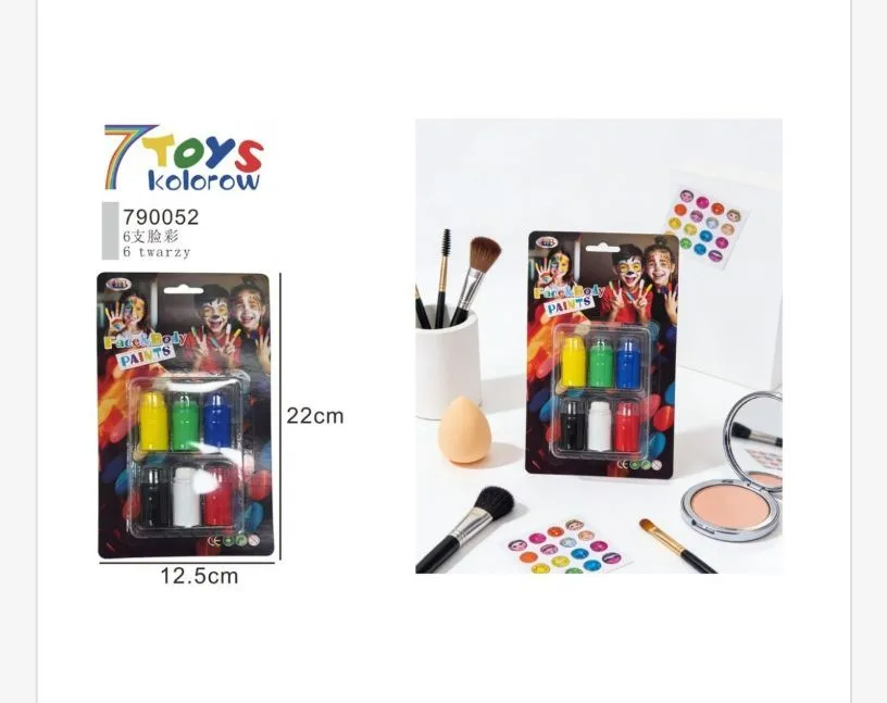 Farby do twarzy i ciała 7 Toys 6 kolorów 790052