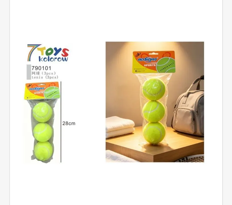 Piłki tenisowe Rosidan żółte 3 szt. 28cm