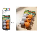 Zestaw 6 Piłek do Tenisa Stołowego 7Toys Kolorowy