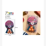 Rakietka do tenisa stołowego 7Toys z 3 pomarańczowymi piłeczkami 29cm