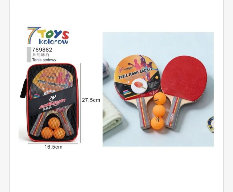 Zestaw Tenis Stołowy 7Toys Kolorowy 27.5x16.5cm