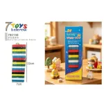Wiss Toy Kolorowa Piramida Domino Drewniana 22x7cm