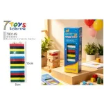 Wiss Toy Kolorowa Piramida Dominująca Drewniana 15cm