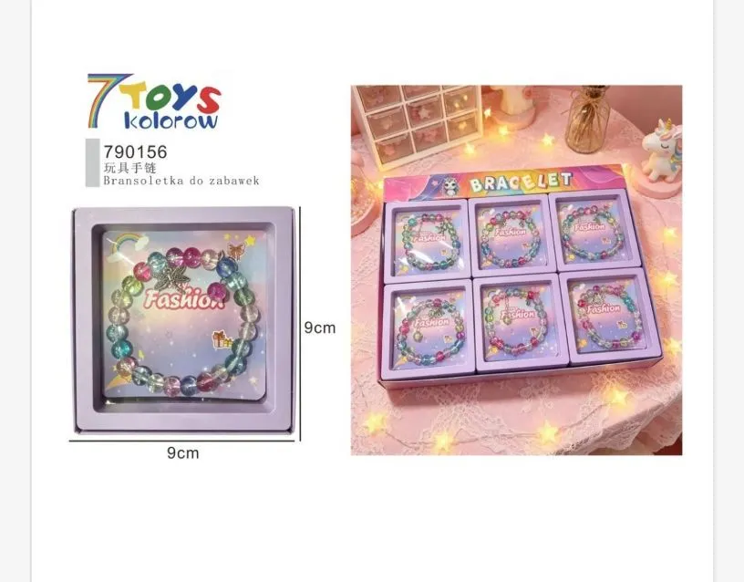 7TOYS Kolorowe Bransoletki Fashion 9cm Zestaw 6 szt