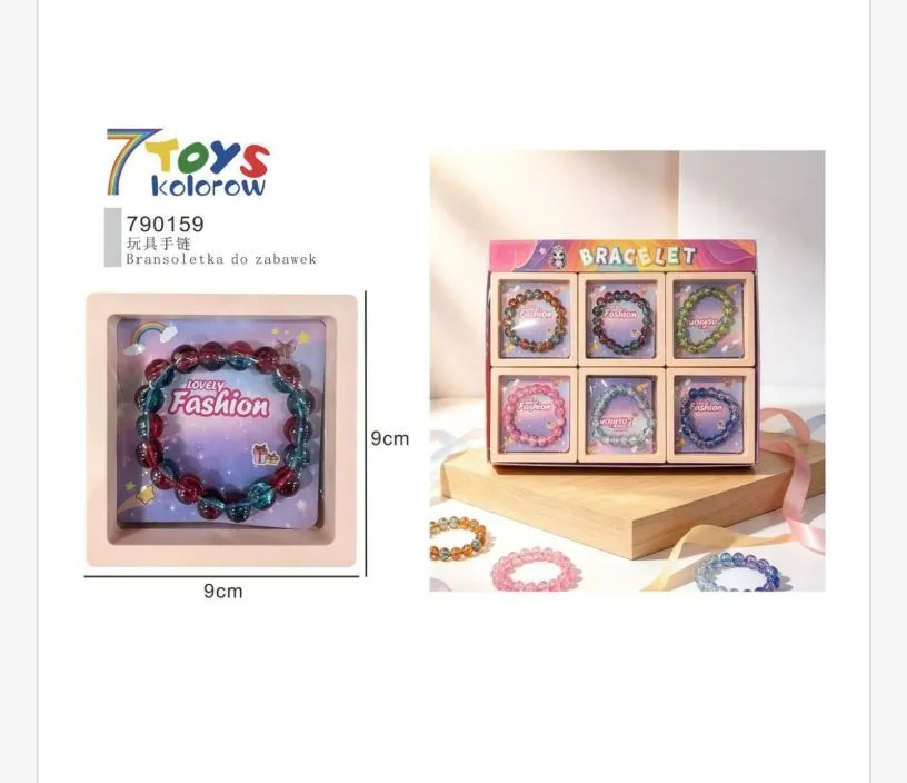 7Toys Kolororow Bransoletki do Zabawy 6szt 9cm