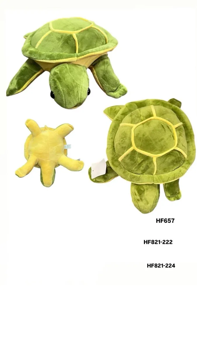Zabawka pluszowa Żółw Zielony Żółty 50cm